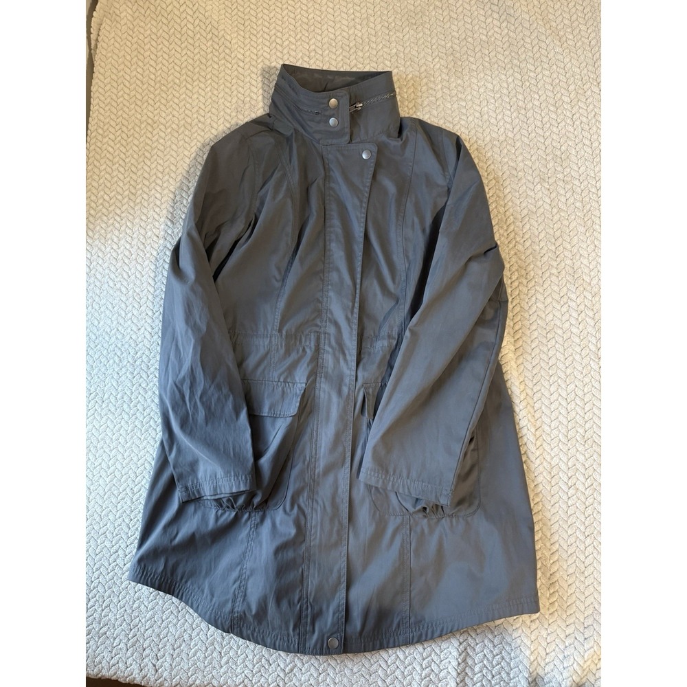Mossimo Supply Co Womens XL Black Utility Jacket Hidden Hood Lightweight Coat